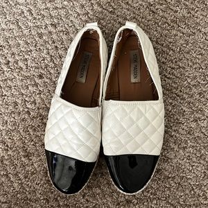 Worn in beautiful Steve Madden shoes